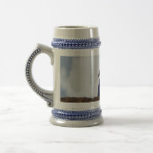 Peacock Grey/Blue 22 oz Stein Bierpul (Links)