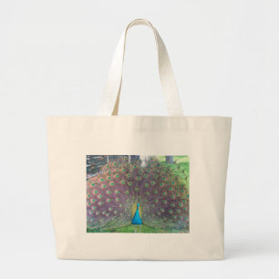 Peacock Grote Tote Bag