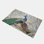 Peacock & Grouse Art Nuovo Winter / Gouden Bloemen Deurmat (Schuin)