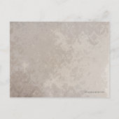  Peacock Grunge Damask Tortelduifjes Briefkaart (Achterkant)