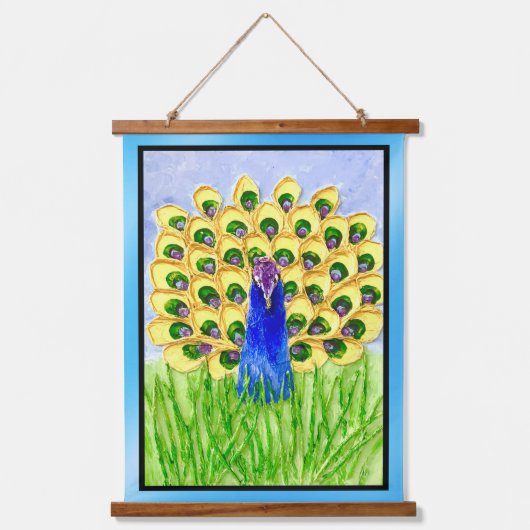 Peacock Hangend Wandkleed (Voorkant)