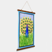 Peacock Hangend Wandkleed (Gebogen)