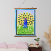 Peacock Hangend Wandkleed (Slaapkamer)
