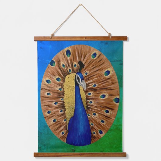 Peacock Hangend Wandkleed (Voorkant)