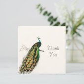 Peacock Hartelijk dank voor de  kaart met illustra (Staand voorkant)