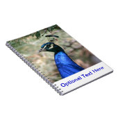 Peacock Head Closeup Notitieboek (Rechterzijde)