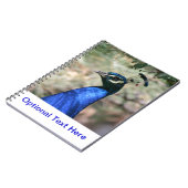 Peacock Head Closeup Notitieboek (Linkerzijde)