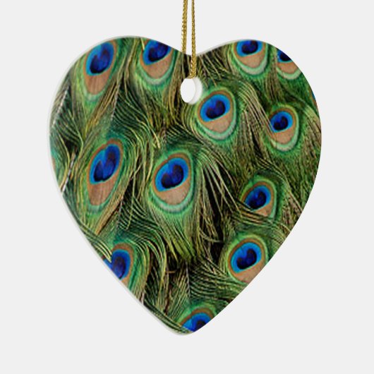Peacock Heart Ornament (Rechts)