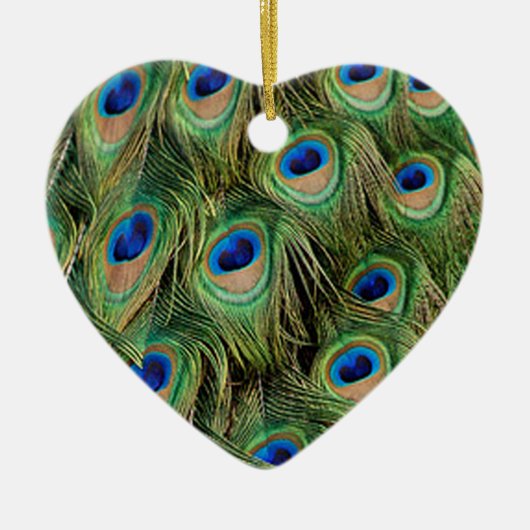 Peacock Heart Ornament (Voorkant)