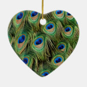 Peacock Heart Ornament (Achterkant)