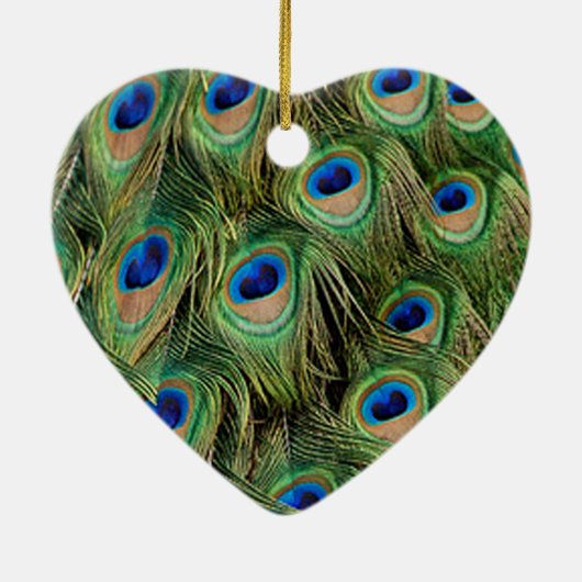 Peacock Heart Ornament (Achterkant)
