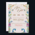 Peacock hen bruiloft uitnodiging<br><div class="desc">Peacock Thema Bruiloft uitnodiging</div>