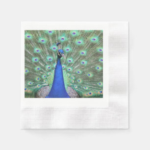 Peacock, hi def foto op Napkin Servet