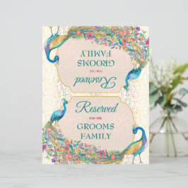 Peacock Hindu bruiloft gereserveerd teken