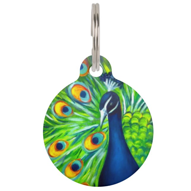Peacock Huisdierpenning (Voorkant)