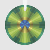 Peacock Illusie Acryl Ornament (achterkant)