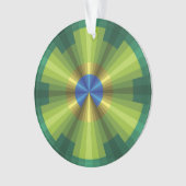 Peacock Illusie Acryl Ornament (voorkant)