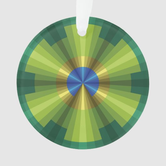 Peacock Illusie Acryl Ornament (voorkant)