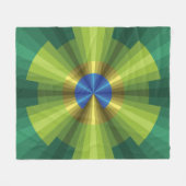 Peacock Illusion Fleece Blanket Deken (Voorkant (Horizontaal))
