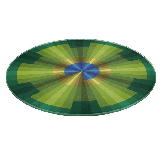 Peacock Illusion Glas Snijplank (Hoek)