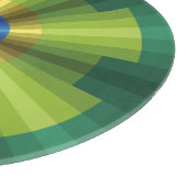 Peacock Illusion Glas Snijplank (Hoek)