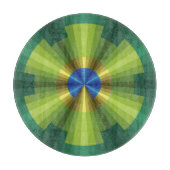 Peacock Illusion Glas Snijplank (Voorkant)