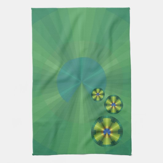 Peacock Illusion Handdoek (Verticaal)
