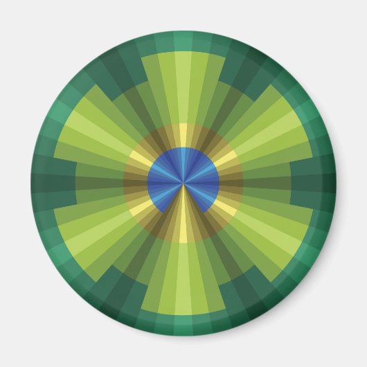 Peacock Illusion Magnet (Voorkant)