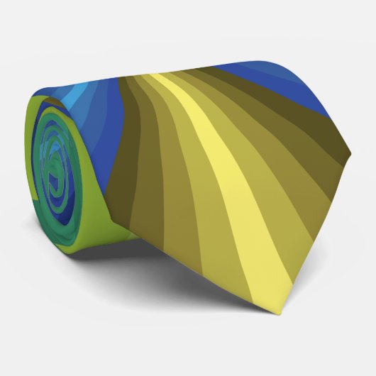 Peacock Illusion Mannen Stropdas (Opgerold)