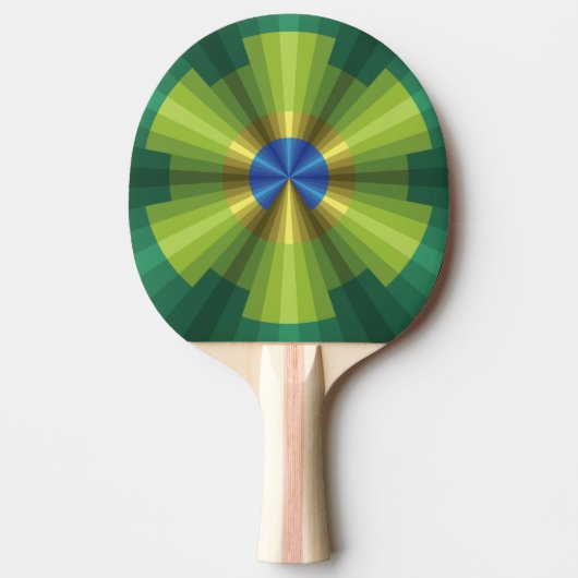 Peacock Illusion Ping Pong Paddle Tafeltennisbatje (Voorkant)