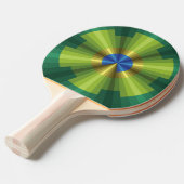 Peacock Illusion Ping Pong Paddle Tafeltennisbatje (Voorkant Gekanteld)