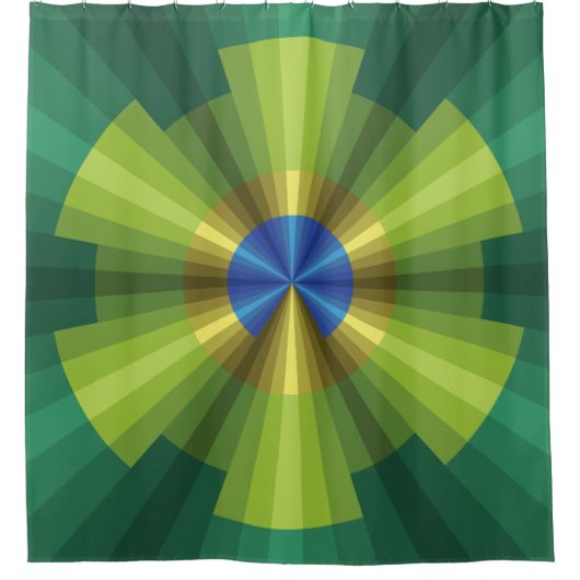 Peacock Illusion Shower Curtain Douchegordijn (Voorkant)