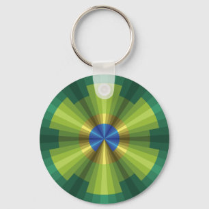 Peacock Illusion Sleutelhanger
