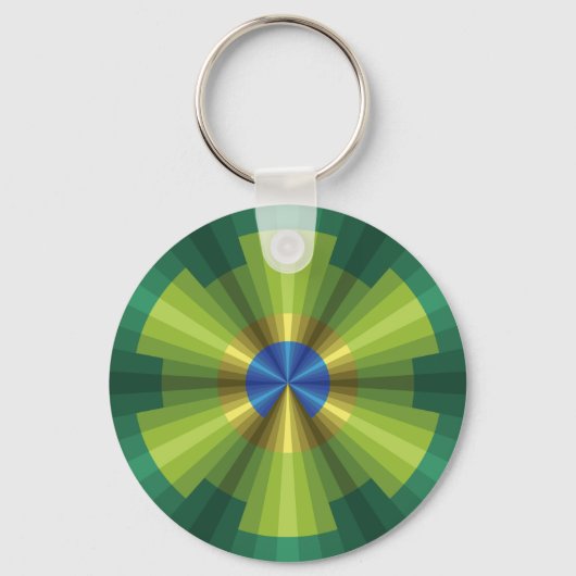 Peacock Illusion Sleutelhanger (Voorkant)