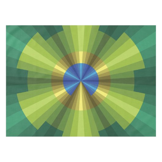Peacock Illusion tafelkleed (Voorkant (Horizontaal))