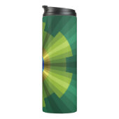 Peacock Illusion Thermal Tumbler Thermosbeker (Geroteerd rechts)