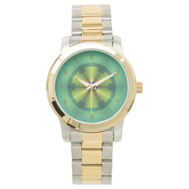 Peacock Illusion Watch Horloge (Voorkant)