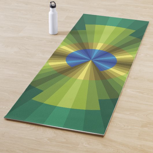 Peacock Illusion Yoga Mat (In situ)