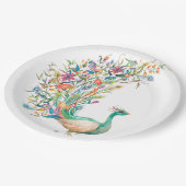 Peacock  Illustratie Borden Papieren Bordje (Gekanteld)
