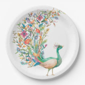 Peacock  Illustratie Borden Papieren Bordje (Voorkant)