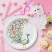 Peacock  Illustratie Borden Papieren Bordje (Feest)