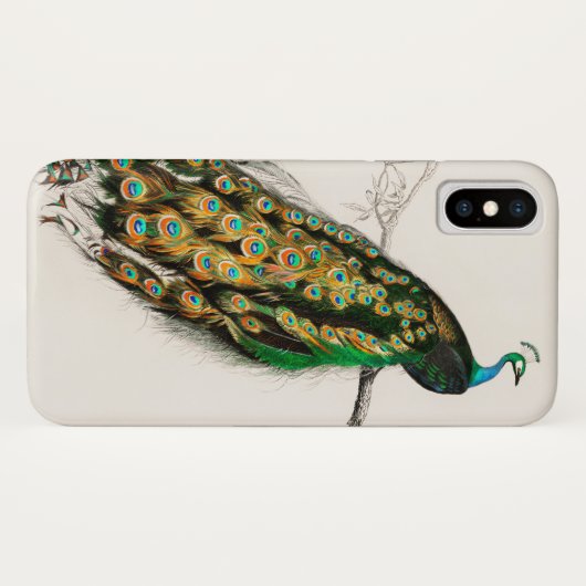 Peacock Illustratie  kunst Afdrukken Case-Mate iPhone Case (Achterkant (horizontaal))