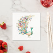 Peacock illustratie Napkins Servet (Insitu)