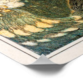  Peacock Illustratie Poster (Hoek)