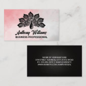 Peacock Illustratie | WATERVERF Visitekaartje (Voorkant / Achterkant)