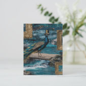 Peacock in a Top Hat Briefkaart (Staand voorkant)