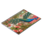 Peacock in Abriot Roos Garden Notitieboek (Linkerzijde)