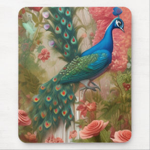 Peacock in Abriot Roos Garden Poster Muismat