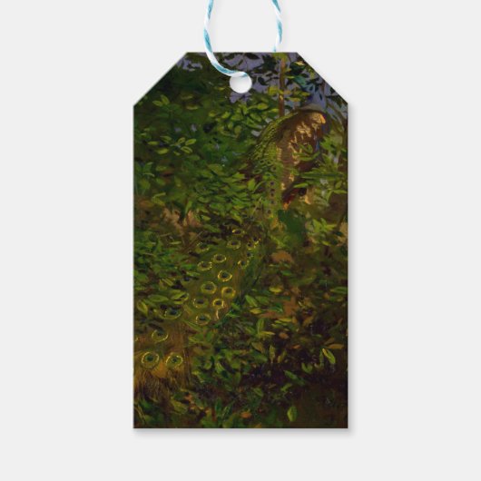 Peacock in de Bossen (door Abbott Henderson Thayer Cadeaulabel (Voorkant)