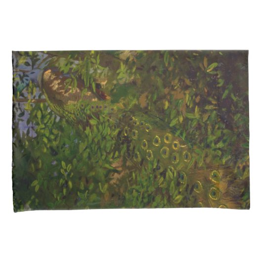 Peacock in de Bossen (door Abbott Henderson Thayer Kussensloop (Voorkant-Rechts)
